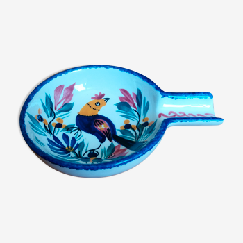 Quimper ashtray in hand-painted faience