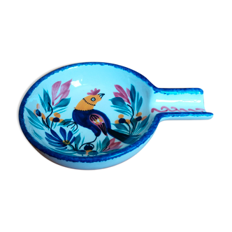 Quimper ashtray in hand-painted faience