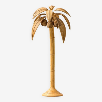 Coconut tree/rattan palm floor lamp