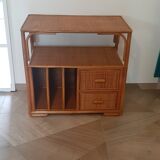 woven rattan chest of drawers - 2 drawers