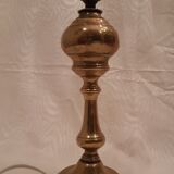 Old lamp foot in electrified brass