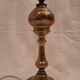 Old lamp foot in electrified brass