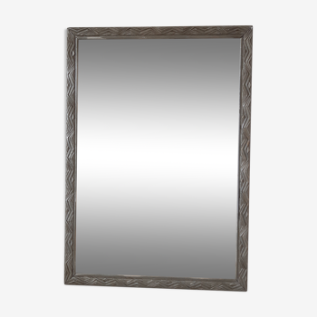 Miroir art déco en stuc bois et plâtre années 30