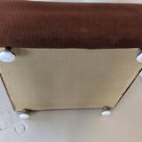 Fauteuil space age,en velours côtelé des années 70