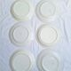 Vintage blue Moulin des Loups dinner plates