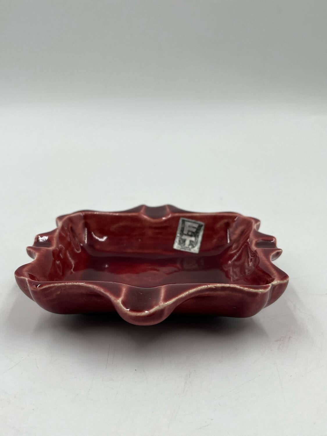 Thulin art deco earthenware ashtray