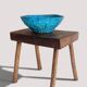 Rustic European Solid Wood Accent Side Table or Stool