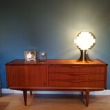 Small row of Scandinavian style teak