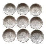 Black and white hollow plates 80s