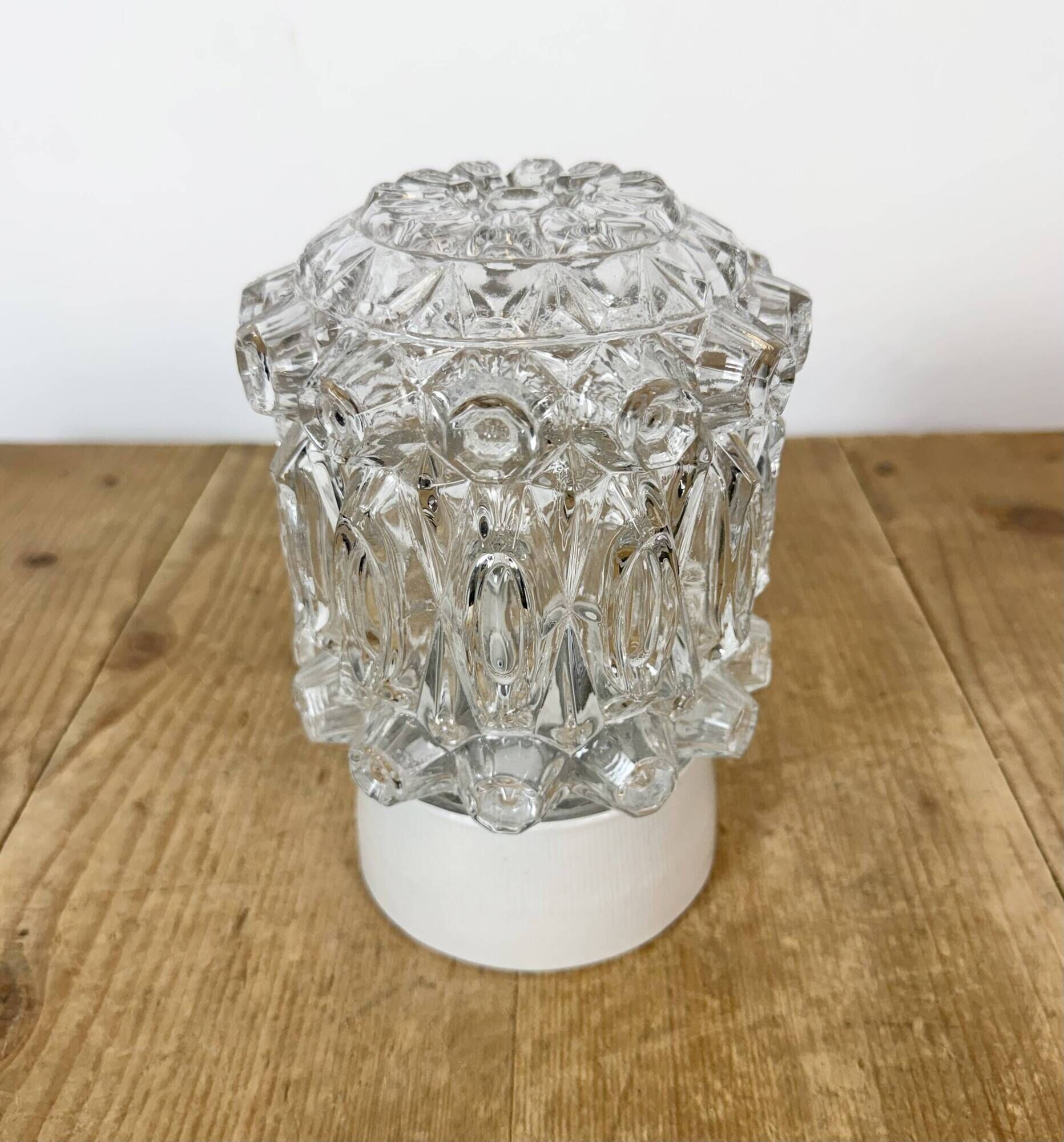 Vintage White Porcelain Ceiling Light, 1970s