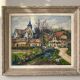 Village landscape by Gaston Laborde (1892-1965)