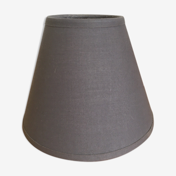 Gray fabric lampshade