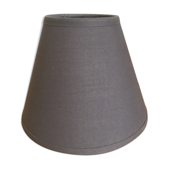 Gray fabric lampshade