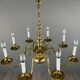 Classic Style Gilded Brass Chandelier, 20th Century