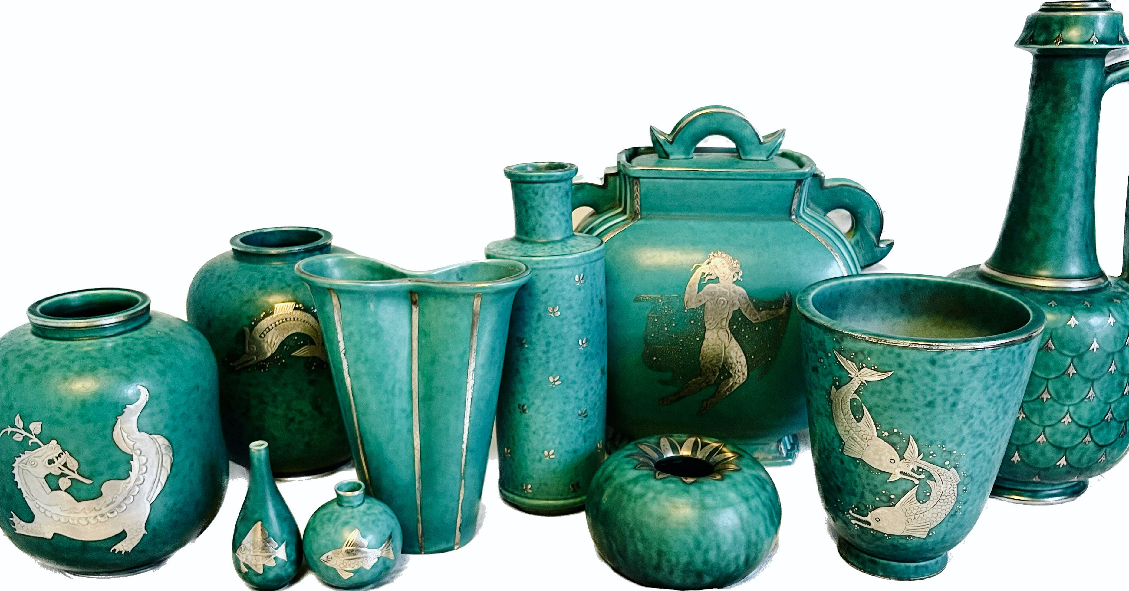 Vase Gustavsberg argenta wilhelm kage