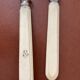 Antique Cutlery - Dessert spoon and fork - in silver