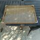 Vintage serving tray in resin and rattan cane