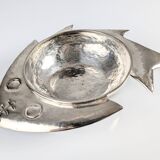 Silver Sculptural Bowl by Graziella Laffi, Signed, Peru, 1960s
