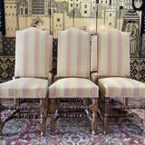 Set of 6 Louis XIII style chairs