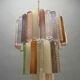 Suspension en verre de Murano italien, style pop art, années 1980.