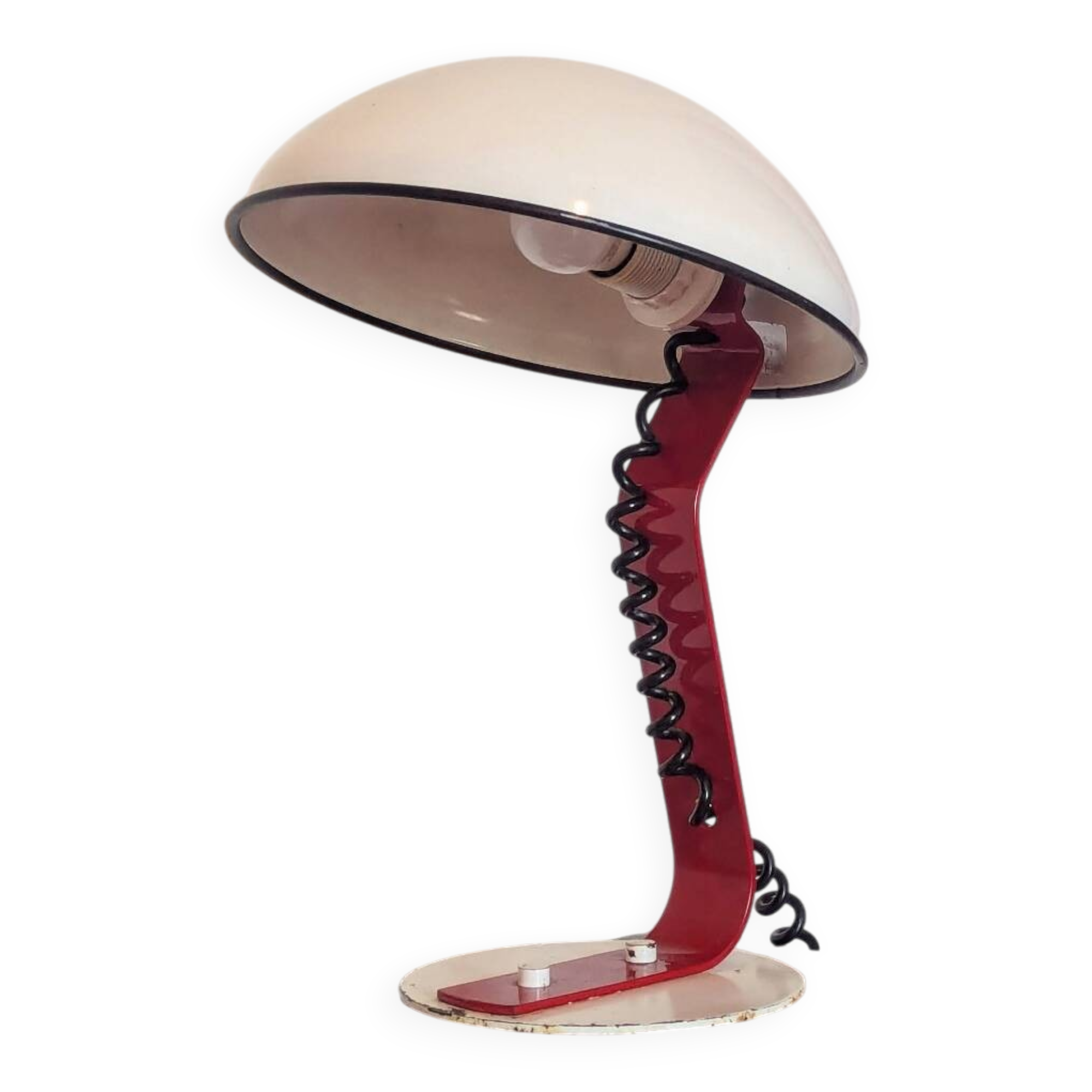 Sculptural Lamp "Snake" – Memphis & Postmodern Aesthetic – Massive