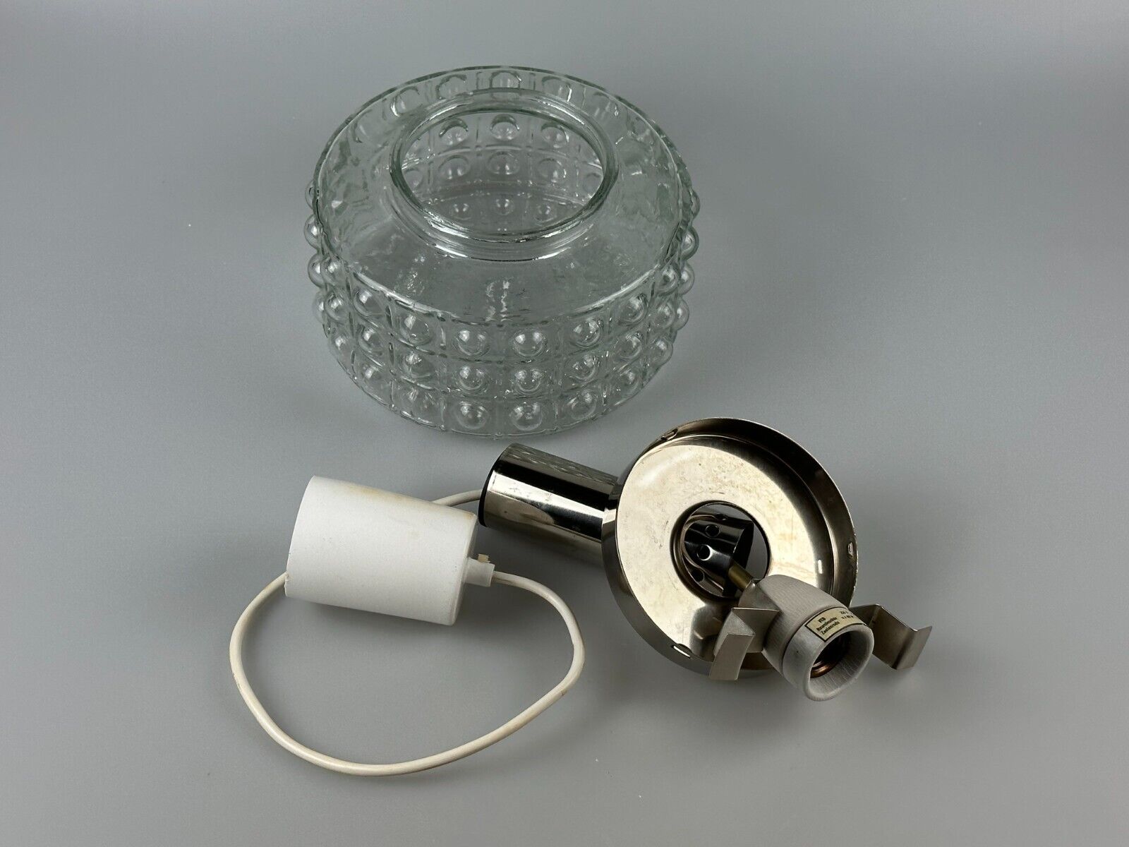 60s 70s VEB hanging lamp ceiling lamp bubble chrome glass space age design