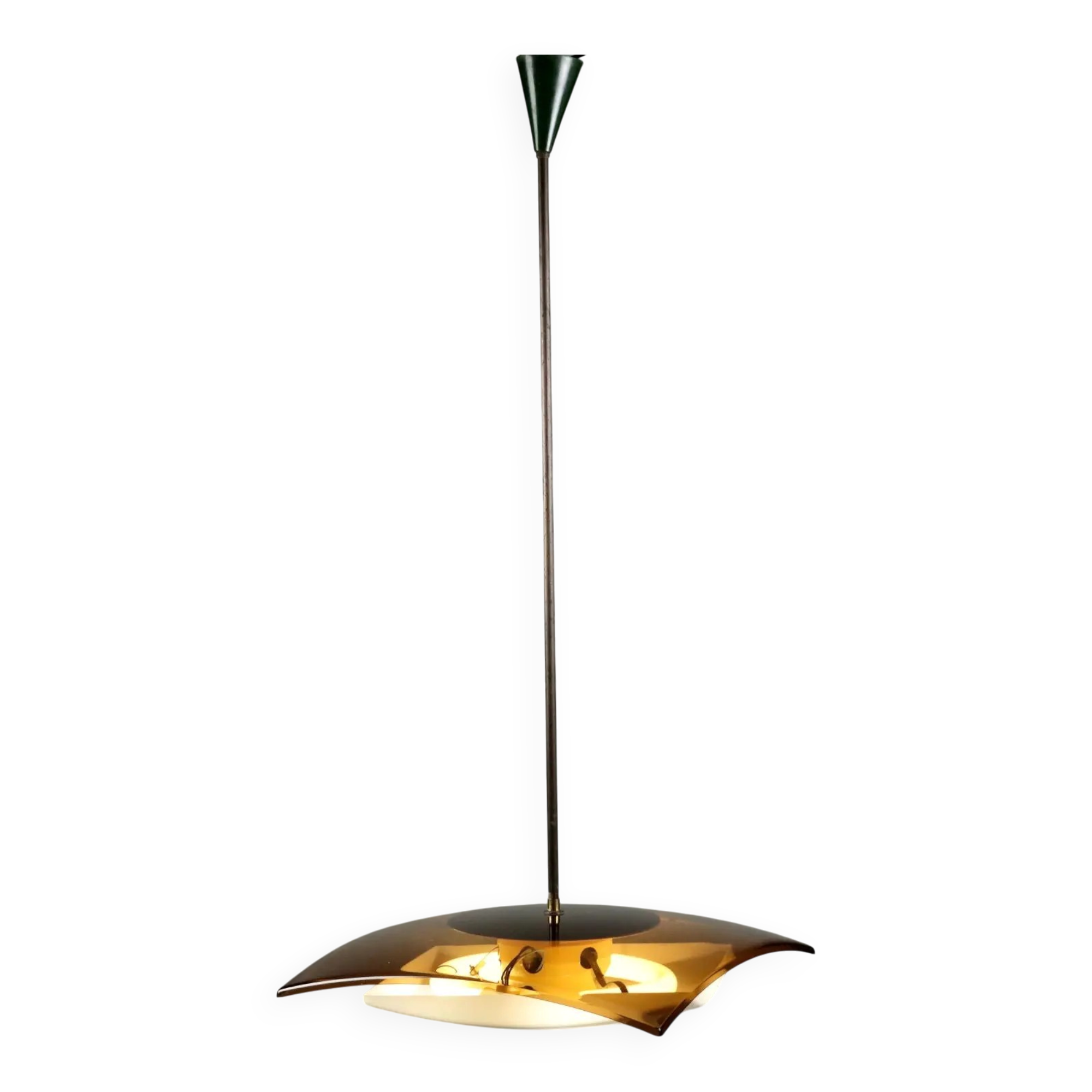 Vintage Stilux suspension from the 1960s in methacrylate.