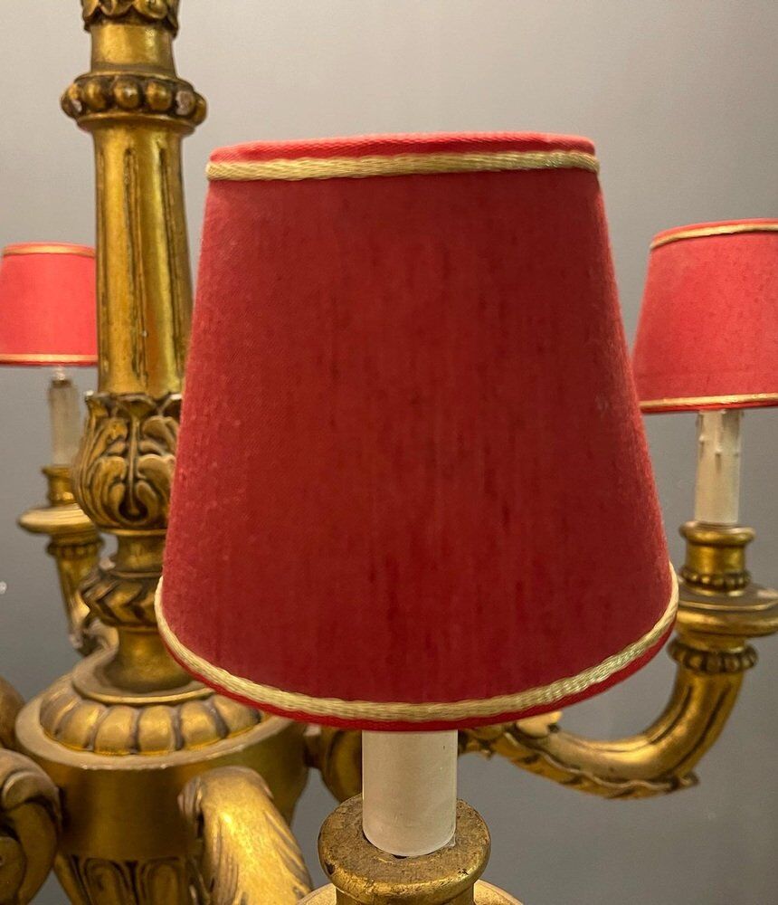 Lustre en bois doré doré