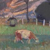 Signed landscape from the 50s