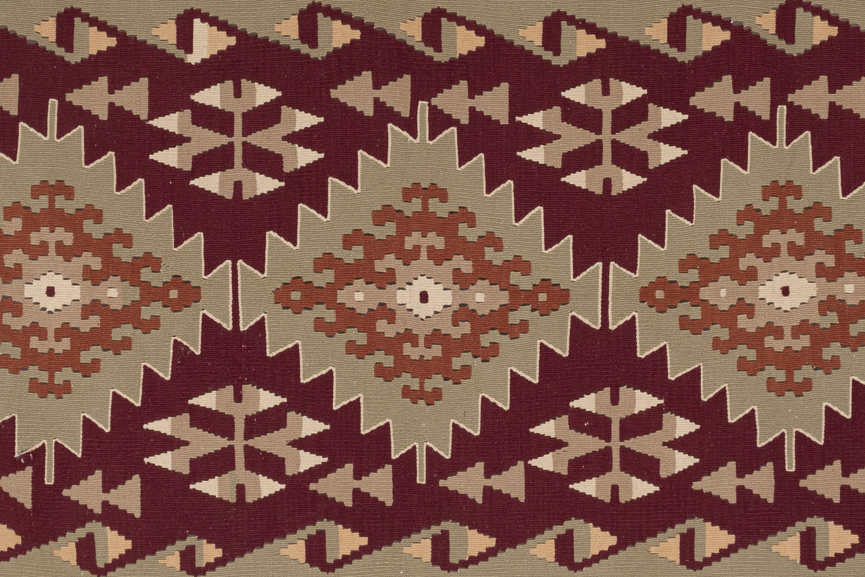 Vintage turkish kayseri kilim rug 4' x 7'5"