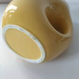 Vintage yellow sculptural pitcher 70s design