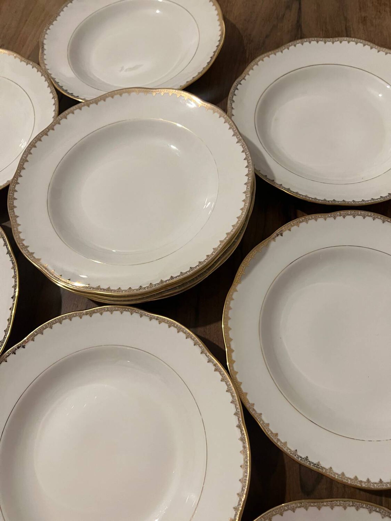 Set of 11 soup plates - Pommier Dureil 72 - L'Étoile Porcelain