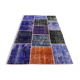 Distressed vintage turkish patchwork rug 150x100 cm wool medium