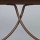 Old refectory table in walnut and wrought iron, Italy, 20th century