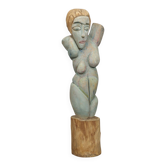 Carved wood sculpture by Tom de Munk-Kerkmeer, Australia, 1990s