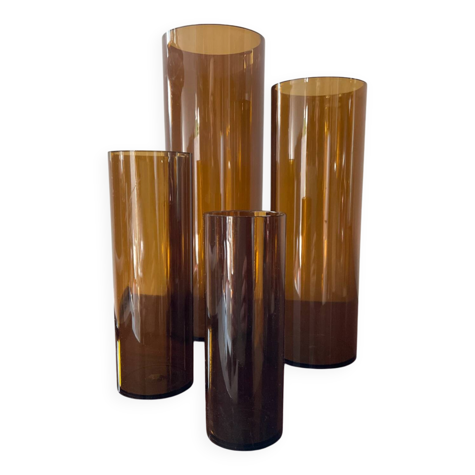 Series of 4 Jacques Bedat nesting vases from the 70s
