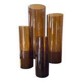 Series of 4 Jacques Bedat nesting vases from the 70s