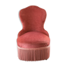 Fauteuil crapaud rose parme