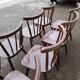 Lot de 20 chaises de bistrot bois - vintage