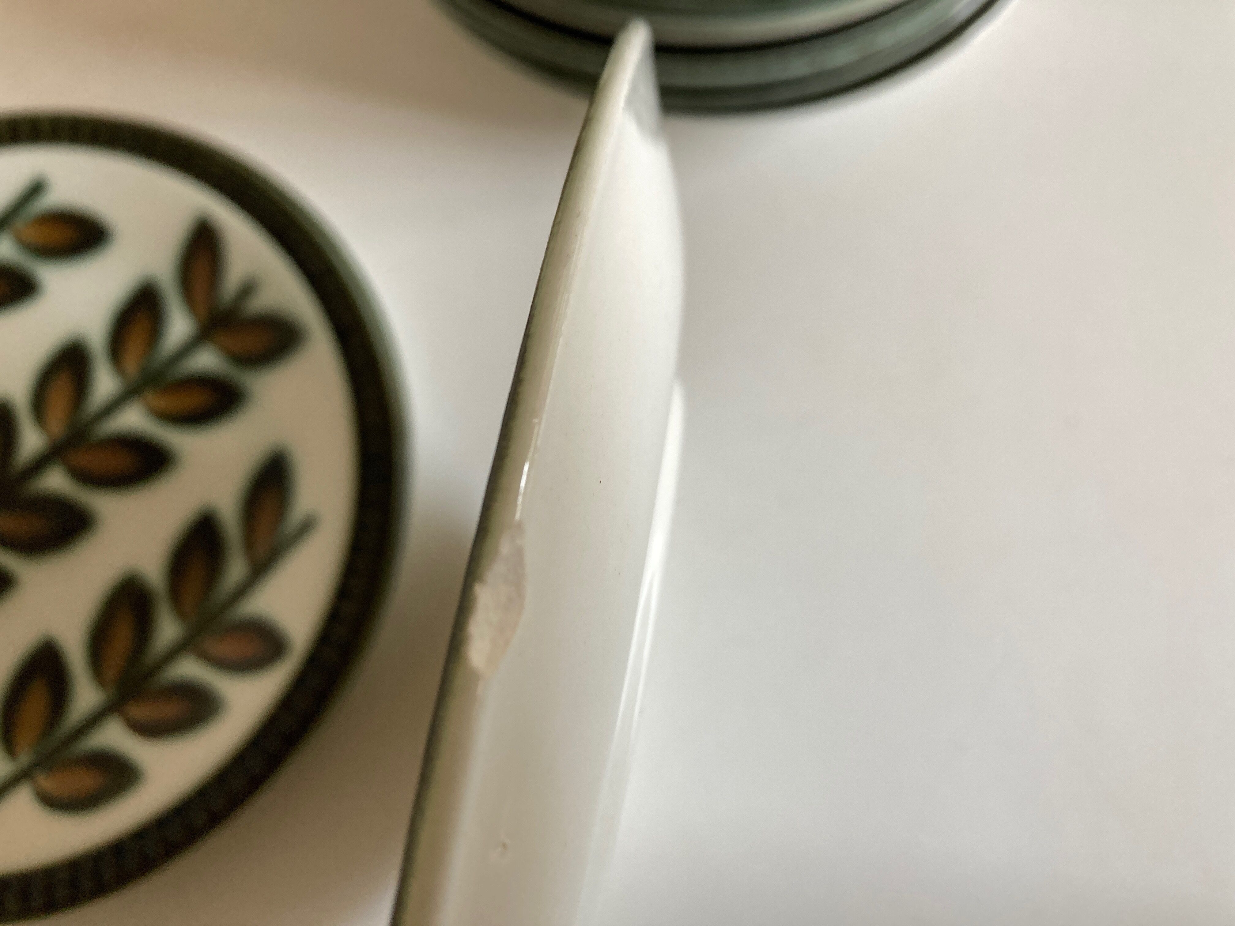 Set of 11 plates Rambouillet Boch 1960