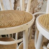 Suite de 6 chaises bistrot cannées