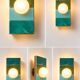 Ceramic zellige wall lamp