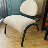 White curly armchair