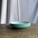 Set of 6 vintage turquoise blue dessert plates D18