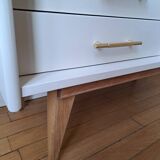 Compass foot chest of drawers