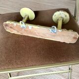Antique coat rack with 2 hooks