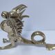 sculpture chimère bronze doré
