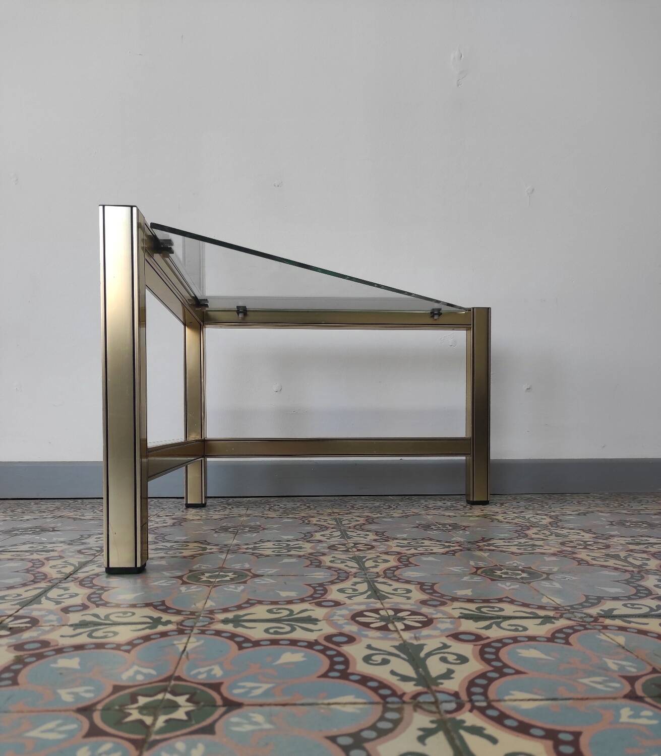 Coffee table, corner side table, 1980.