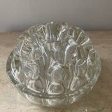 Vintage flower spike vase in molded glass