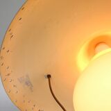 Opal glas pendant Bent Karlby for Lyfa 1950s Denmark